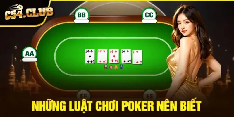 Tiết lộ các thể loại bài Poker dễ chơi nhất tại C54